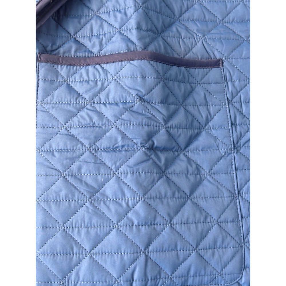 Lands‎ End Womens Quilted Barn Jacket Evening Blue Floral Lining 526060 2X NWT - Picture 4 of 11